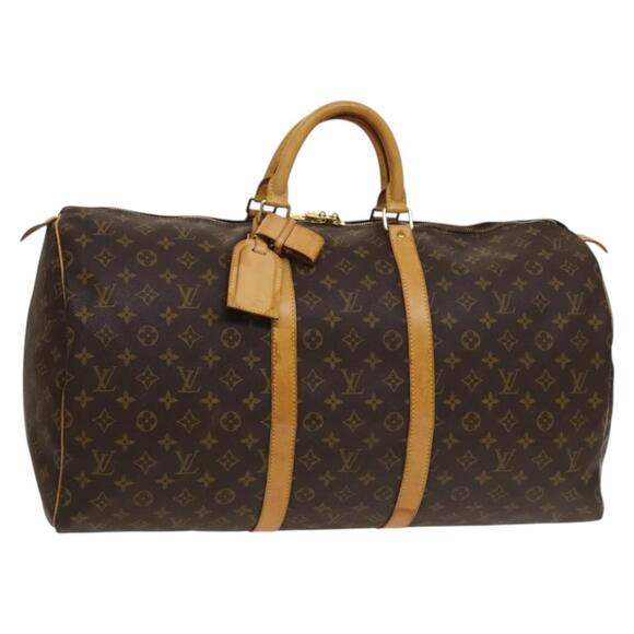 LOUIS VUITTON Monogram Keepall 55 Boston Bag M41424 - Picture 1 of 16